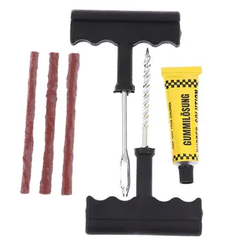 

6pcs Auto Car Motorcycles Bike Tubeless Tyre Repairs Patch Fix Kit Puncture Plug Tire Repairing Tools Recovery