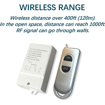 

Large Load Home Use Multifunction High Power Intelligent RF Signal Remote Switch On Off Portable Wireless Anti Interference