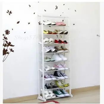 

Hot sale creative ten layer shoe rack multi-layer free combination assembly shoe storage rack