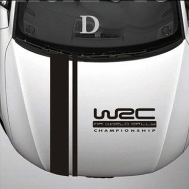 

Auto Car Racing Rally Dual Stripes Hood Side Roof Tail WRC Stickers Decals