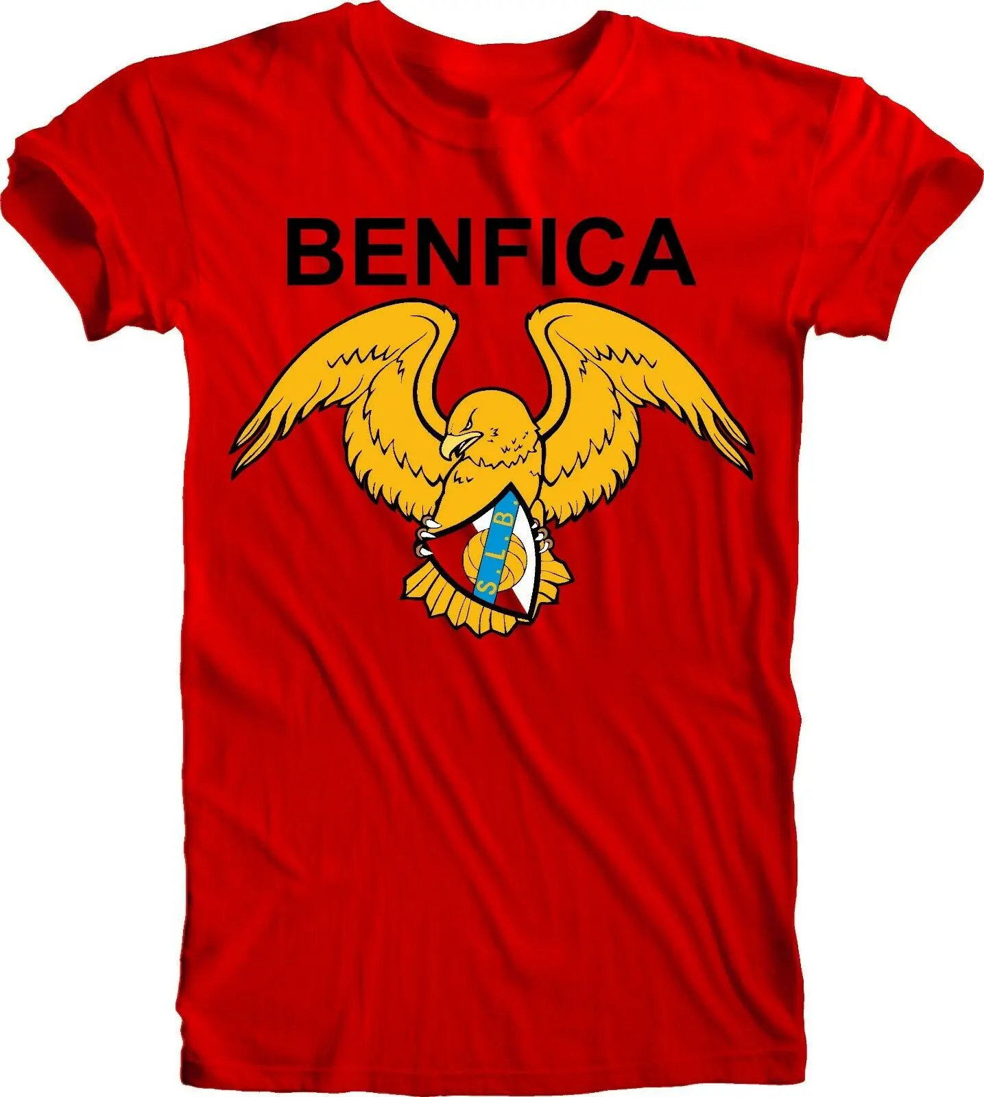 

Benfica SLB Portugal Football Soccer Tee T-shirt Red Team Sports Apparel