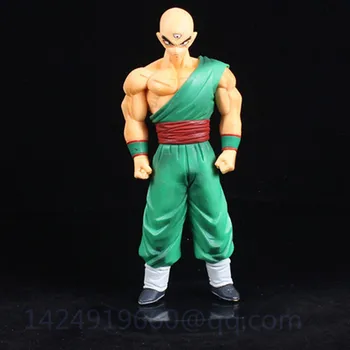 

17CM Anime Dragon Ball Tien Shinhan Three Eyes Battle Version PVC Action Figure Model Collectible Toy Statue Free Shipping G533