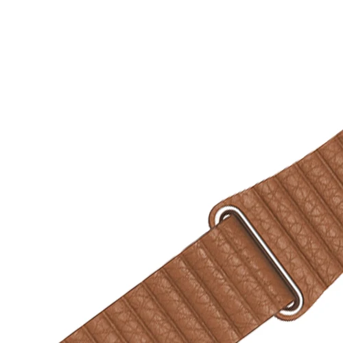 Saddle Brown Натуральная кожа петля ремешок для apple watch band 44 мм 40 мм, 42 мм, 38 мм, версия 5/4/3/2/1 наручных часов iwatch, ремешок магнитный браслет - Цвет ремешка: Saddle Brown