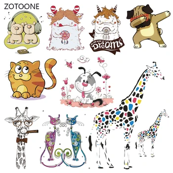 

ZOTOONE Stripes Patches Iron on Transfer Cute Demon Dog Patches for T-shirts Girl Kid Clothing DIY Thermo Stickers on Clothes G