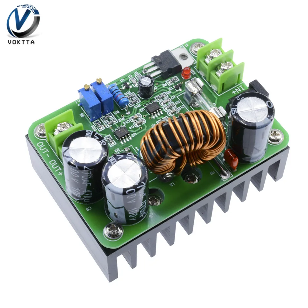 600W DC-DC 10 V-60 V-12 V-80 V импульсный Повышающий Модуль солнечных батарей Тетрадь высокое Мощность шаг-Up преобразователь усилитель