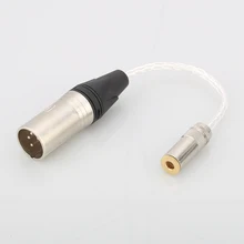 

Audiocrast 8core OCC Silver 4Pin Balanced XLR Male to 4.4mm Balanced Female Audio Adapter Cable 4.4 TRRRS TO XLR Connector