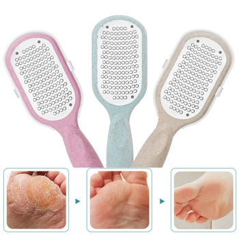 

3Color Plastic+Stainless Steel Foot File Hard Dead Skin Callus Remover Pedicure Foot Rasp Manicure File Cuticle Care
