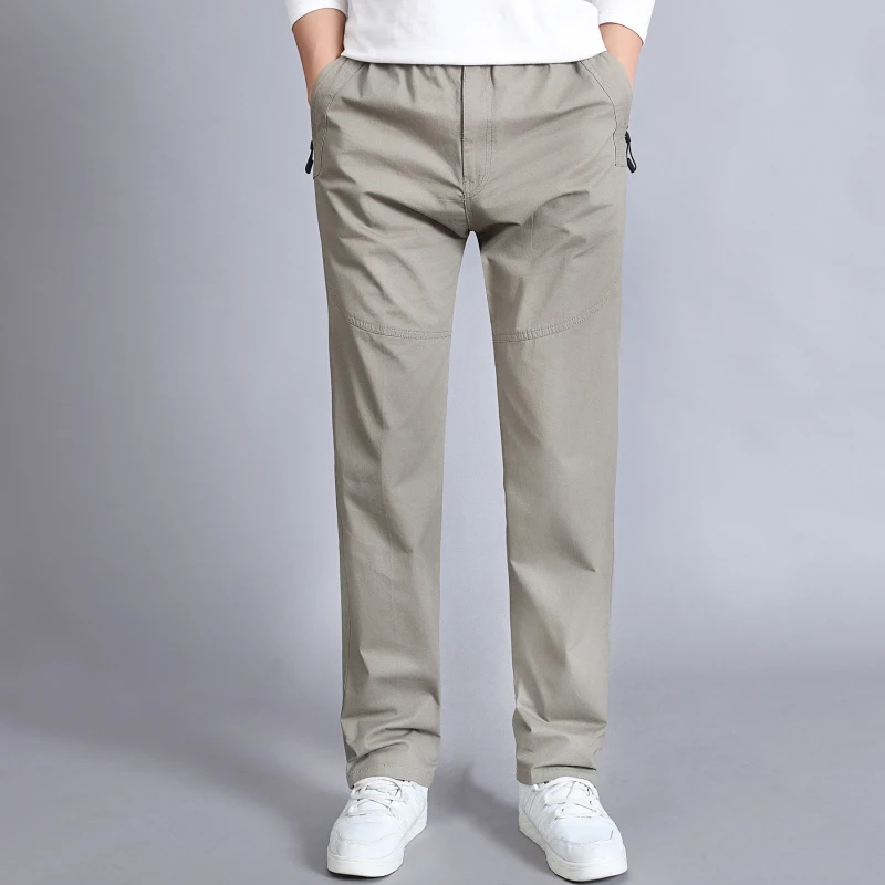 

Straight Fashion Casual Trousers Men England Style