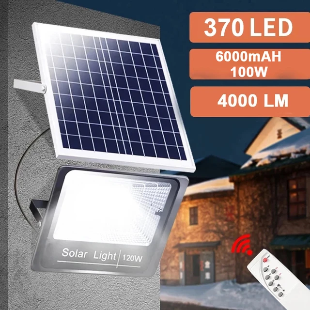 InovtechSolar - Projecteur LED solaire 150W : pour