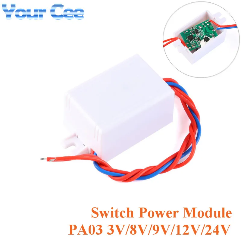 

AC-DC Precision Power Module Isolation Switch Power Supply Module 3V-24V LED 3.5w Mini Shell Power Supply with Case