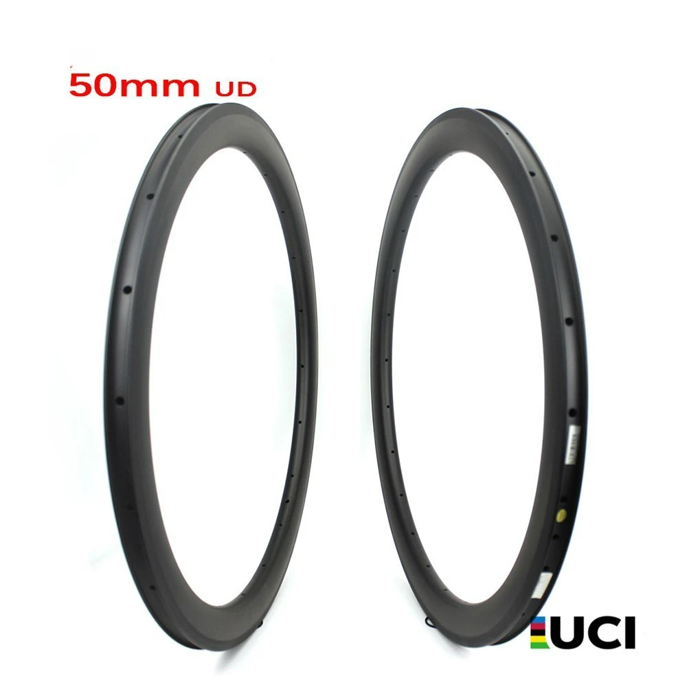 

Basalt Brake Surface Carbon Weave 50mm UD Matte Rims Tubular Clincher Tubeless For 700c Road Bike Racing Bicycle