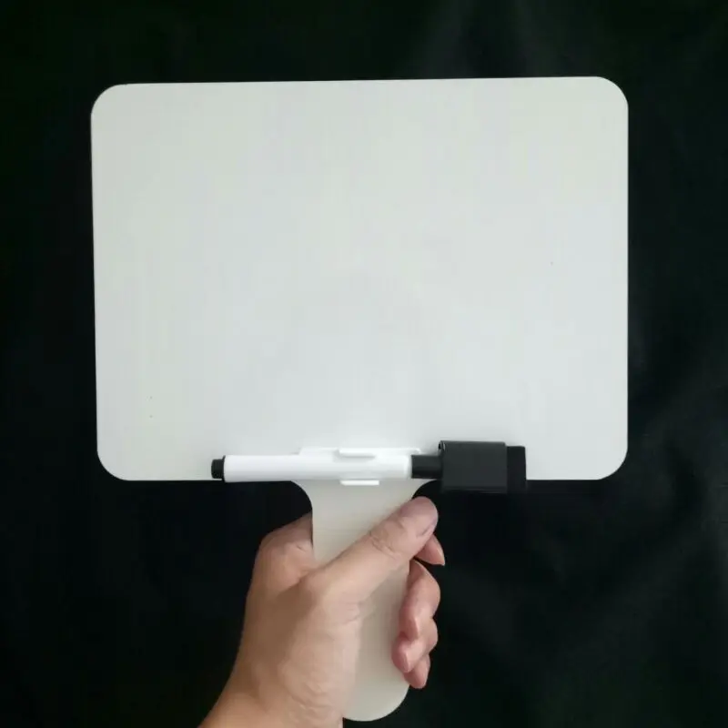  Double-sided handheld whiteboard writing board can repeatedly erase teacher teaching aids student t - 4000530824357