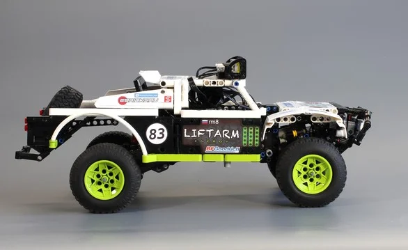 Nuevo camión trofeo BAJA doble problema мотор monstrumo función potencia ajuste Tecnico MOC-4874 bloques conctción regalo para