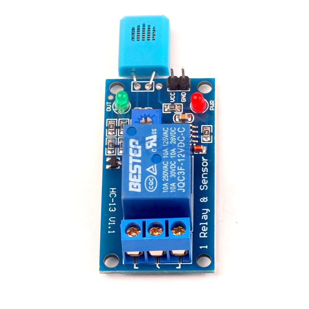 

Bestep 12 V Blue Sensor Head Humidity Sensitive Switch Relay Module Humidity Switch Module