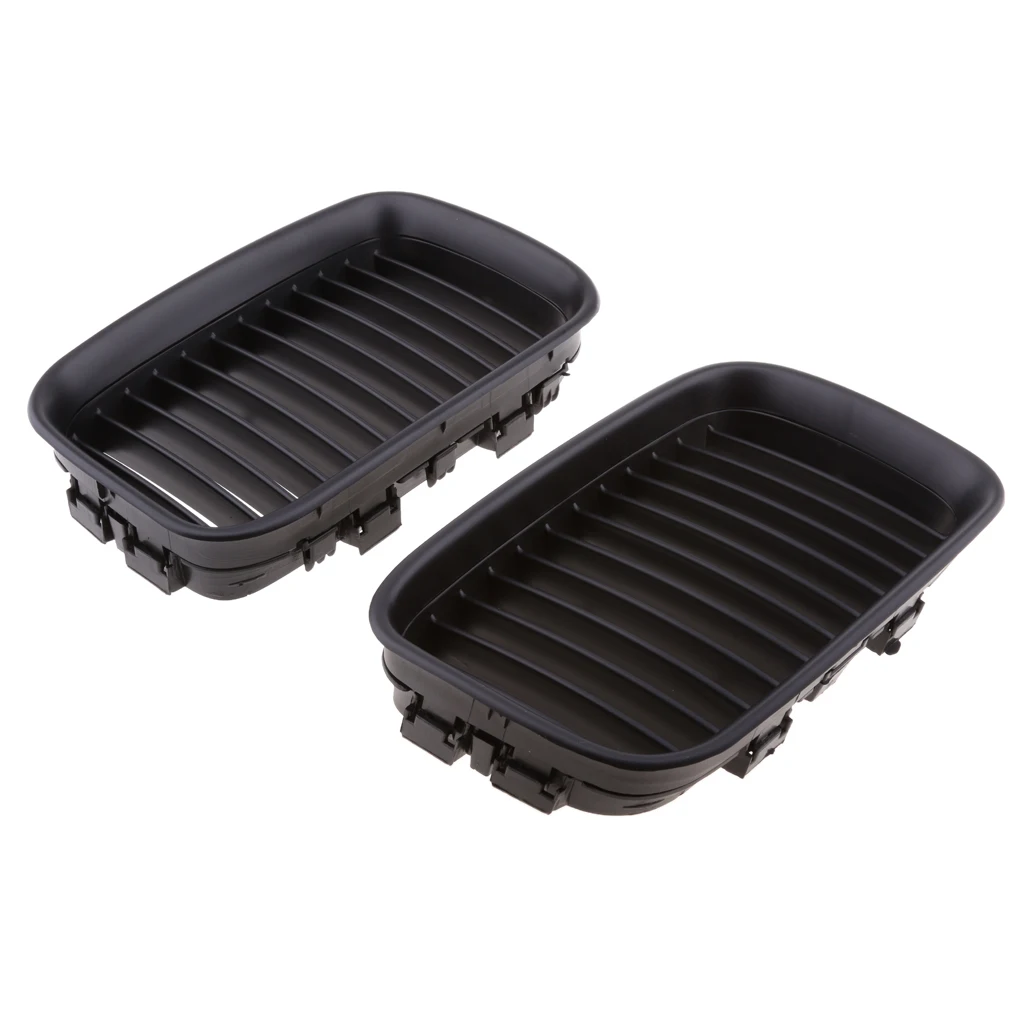 2 Pieces Front Left and Right Bumper Hood Grilles For BMW E36 1992-1996