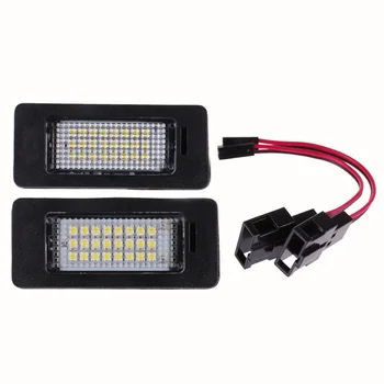 

Auto License Plate Light LED Number Lamp Canbus Plastic White 3528 SMD