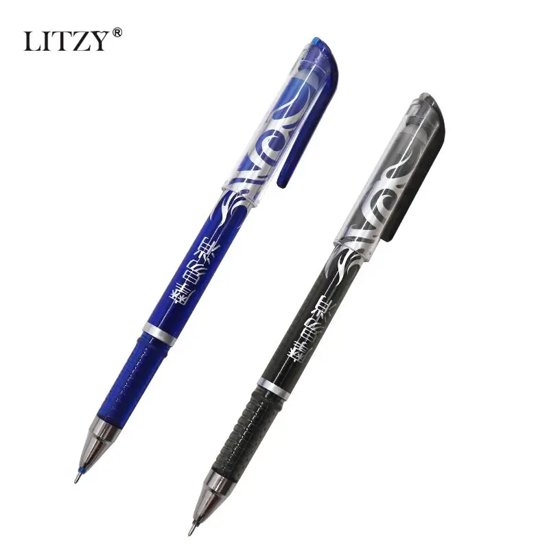 Стираемая ручка стержень набор гелевых ручек 0,5 мм синие/черные чернила стержни шариковые для школы и офиса канцелярские принадлежности
