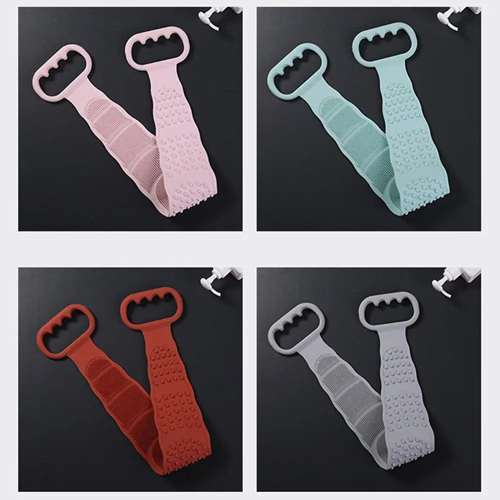 

Magic Silicone Brushes Bath Towels Bath Belt Body Exfoliating Massage For Shower Body Cleaning Back Scrubber Body Wash