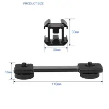 3 в 1 Холодный башмак адаптер удлинитель держатель для zhiyun Smooth 4 для DJI OSMO Mobile 2 для микрофона заполняющий свет D SLR