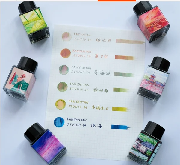 Color Ink  Chromatography  Fountain Pen Dip Pen Painting Drawing Comic Ink 20ml /bottle