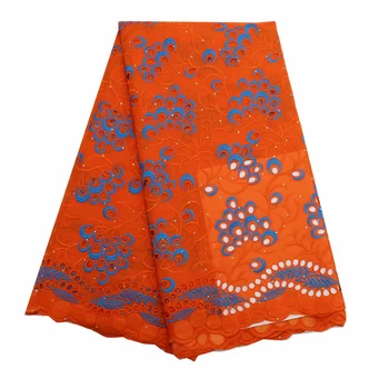 

gold color sale Nigerian lace fabric New design in switzerland high quality 077 Fashion African Kano cotton african voile lace