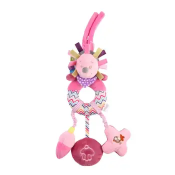

Baby Hanging Toys Infant Stroller Car Seat Toys Newborn Development Toy Babies Animals Hanging Plush Toys 1Pc Pink hedgehog