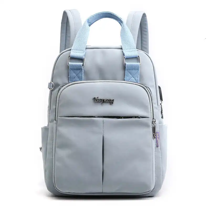 Модные женские рюкзаки школьная сумка для ноутбука для Teeanger девочек рюкзак Mochila Mochilas Рюкзак для Macbook Air 13 DELL - Цвет: Sky Blue