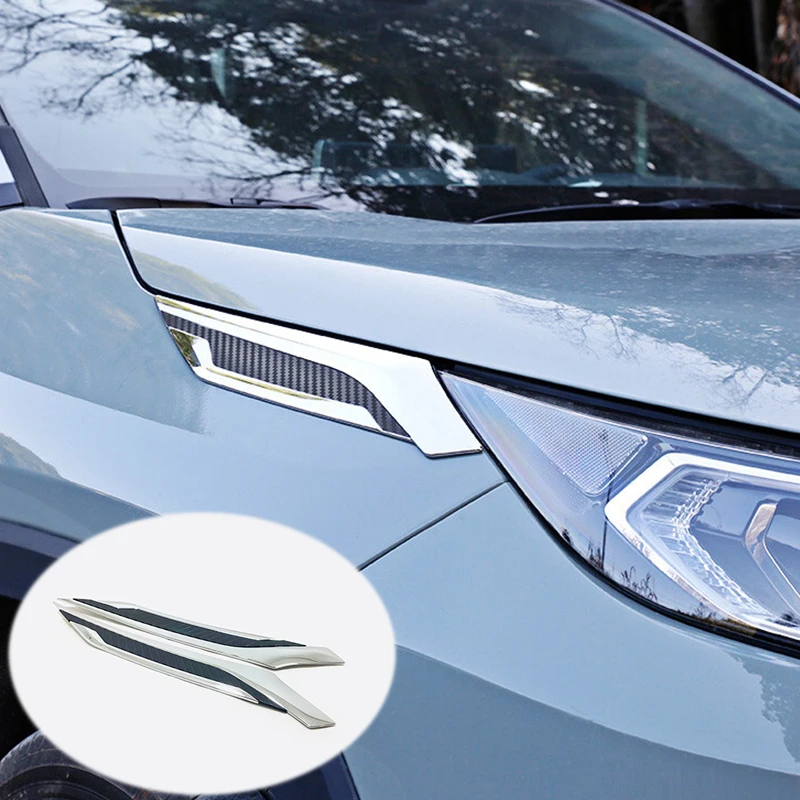 Для Toyota RAV4 для Toyota Previa Rav 4 аксессуары ABS передний головной светильник лампы век накладка стайлинга автомобилей 2 шт./компл