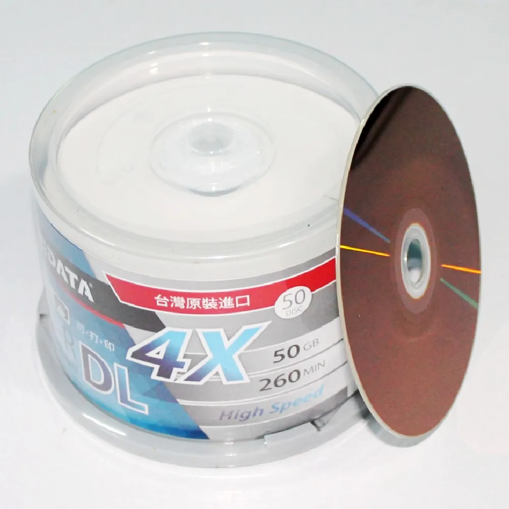 50 шт./упаковка коробка RIDATA/Ritek A + качественная пустая струйная печать Blu Ray DL 2 8x
