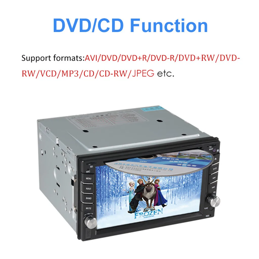 6,2 двойной 2DIN Зеркало Ссылка автомобильный стерео CD dvd-плеер Bluetooth USB SD FM TV Радио автоматическая вверх и вниз панель Дизайн Автоматический