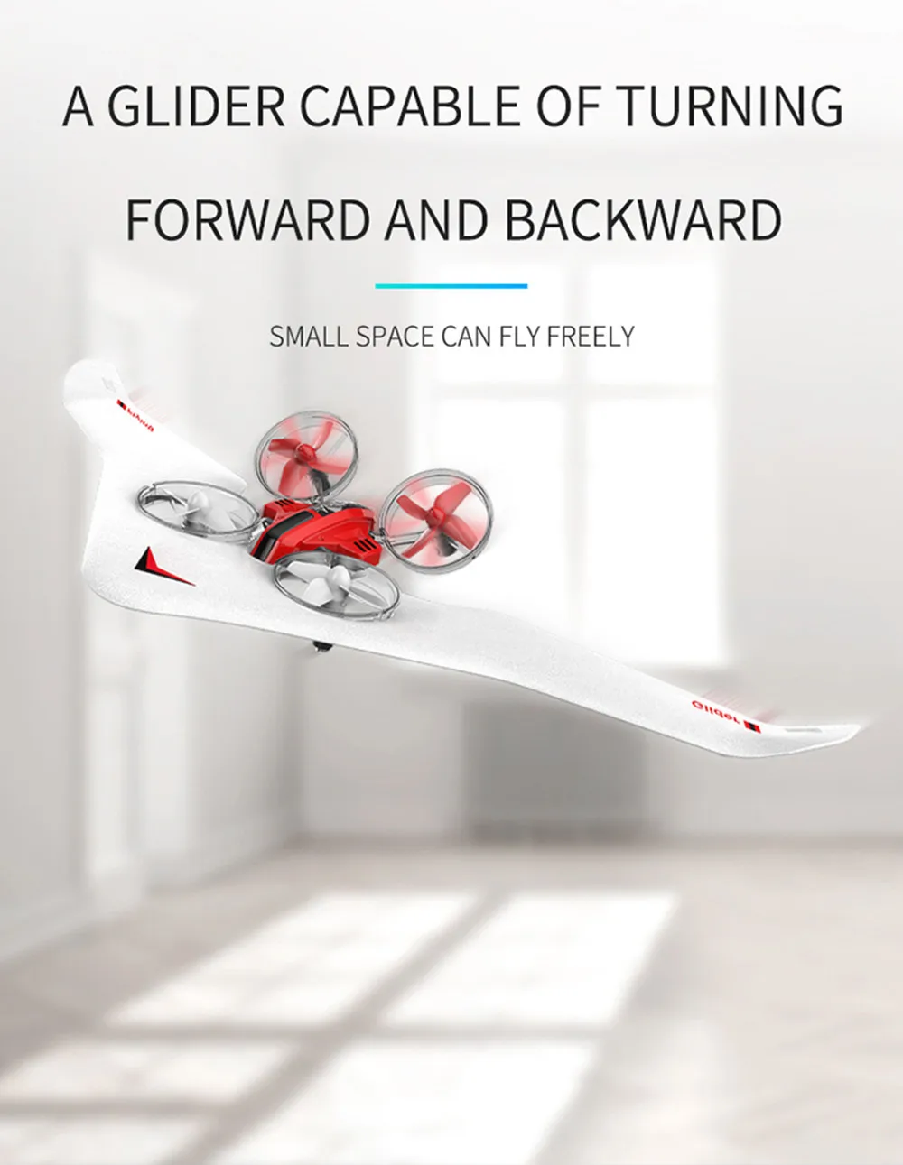 Земля Вождение от Fly RC Квадрокоптер модель мальчик подарок 3 в 1 небо режим дистанционного управления RC Land Drone на воздушной подушке фиксированное крыло планер