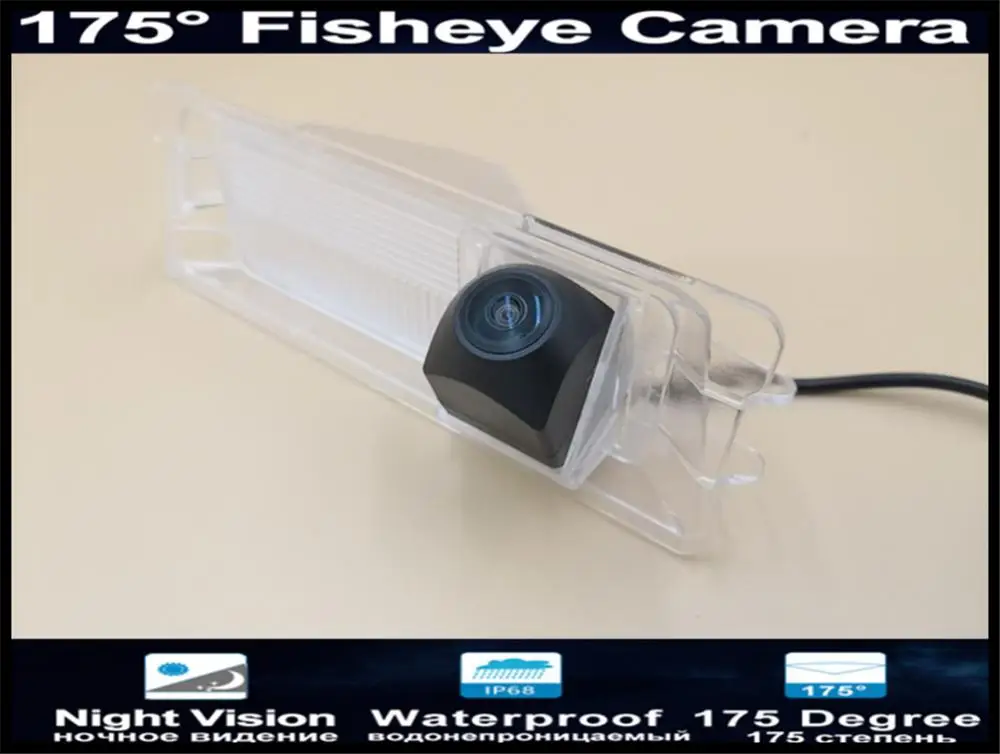 

175 Degree 1080P Fisheye Reverse Parking Car Rear view Camera For Nissan March Renault Logan Renault Sandero W Car Camera