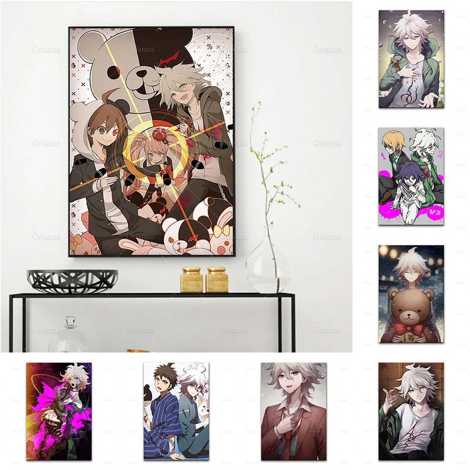 

Posters Prints Wall Art Modular Modern Danganronpa Komaeda Nagito Anime Nordic Style Canvas Painting Bedroom Home Decor Pictures