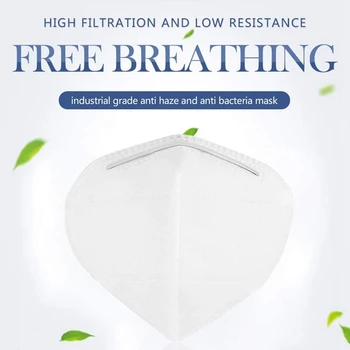 

1Pc PM2.5 Mask Paper Anti Haze and Fine particles Square Mouth Mask Anti Dust Non-woven Fabric Mask