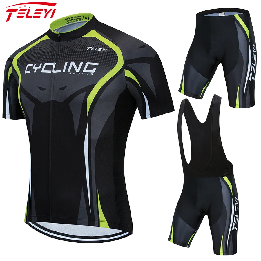 Набор для велоспорта Teleyi Pro дышащий гоночный велосипед Джерси Maillot Ropa Ciclismo быстро