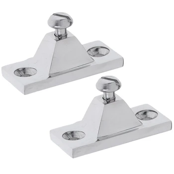 

2 Pieces Marine Deck Hinge Boat Bimini Top Fitting Hardware