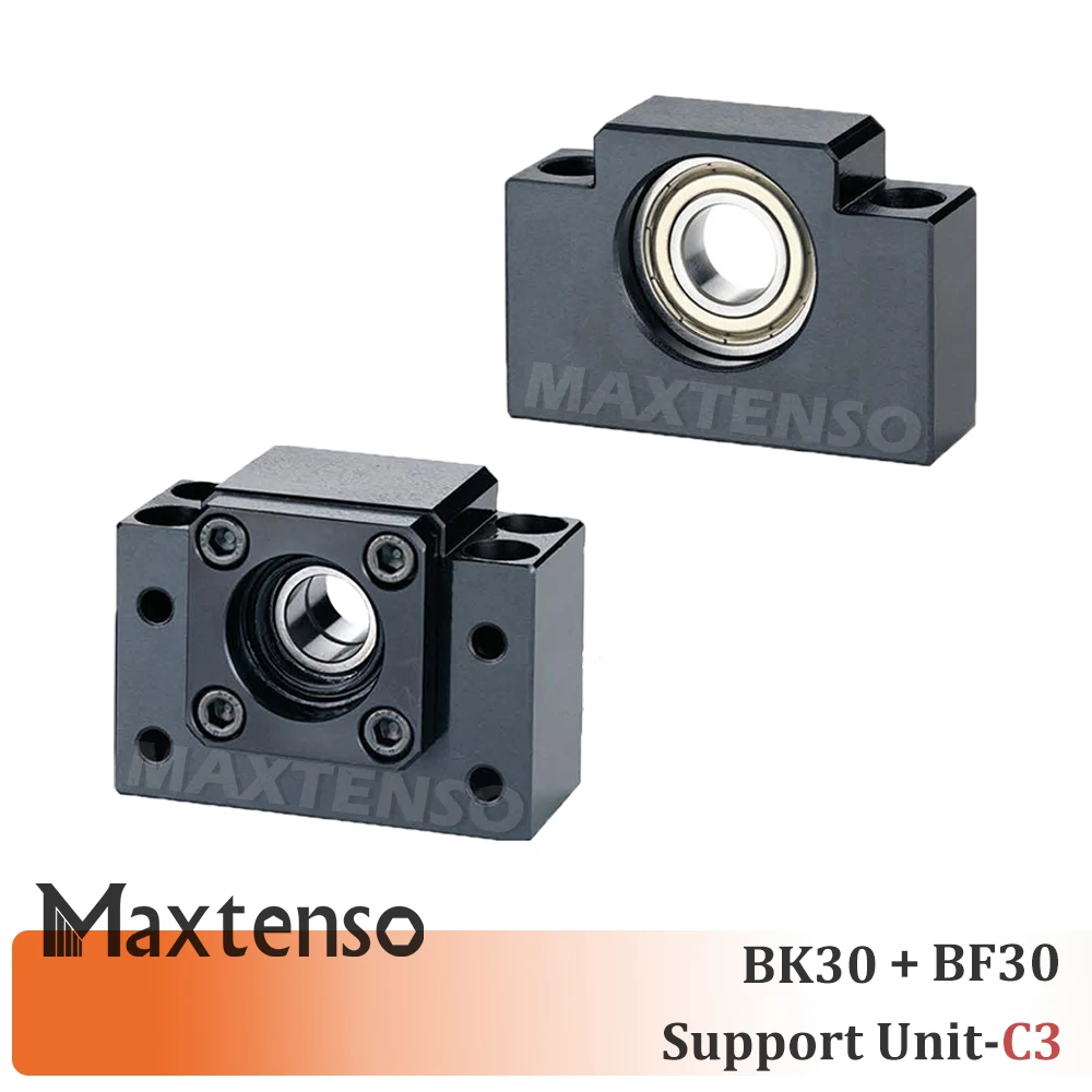 MAXTENSO BK30 BF30 Ball Screw Support Unit C3 Set Professional Shaft