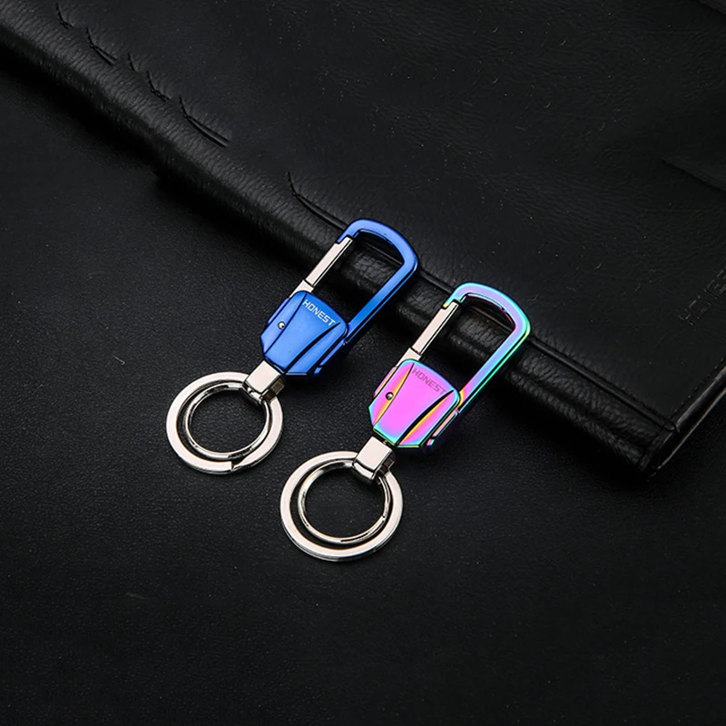 

High-End Car Key Chain Metal Key Ring Men Waist Keychain Motorcycle Accessories for Toyota Rav4 Suzuki Sx4 Mercedes Mini Cooper
