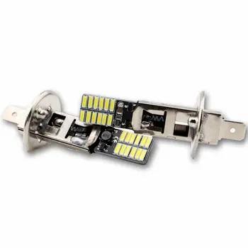 

LED Anti-Fog Lights 2pcs 12V DC Replacement Bright Brightness H1 24-SMD 4014