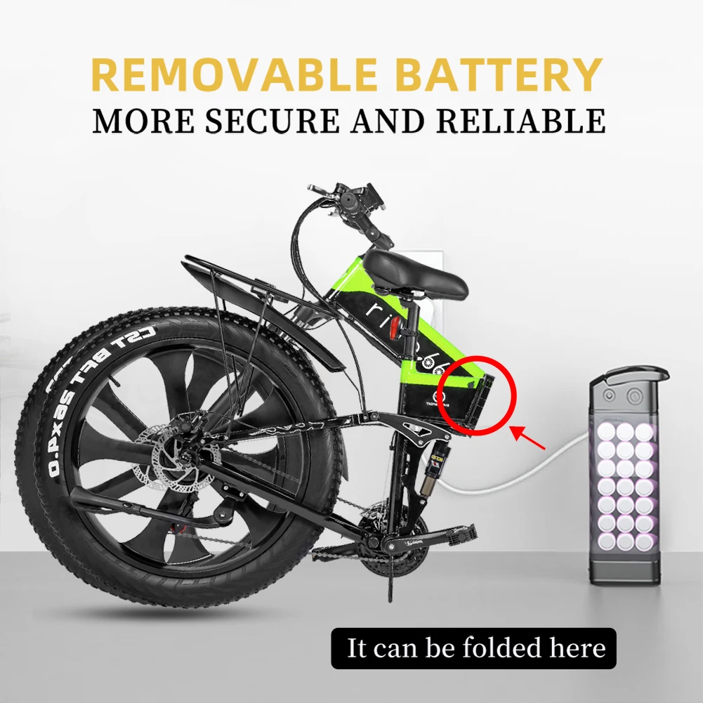 US $1.688.00 Electric Bicycle 1000W Electric Beach Bike 40 Fat Tire Electric Bicycle 48V Mens Mountain Bike Snow Ebike 26inch Bicycle