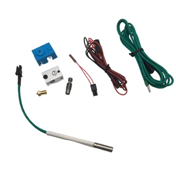 

Funssor 1set Prusa i3 MK3 V6 Hotend Repair Upgrade kit for 24V Prusa i3 Mk3 3d printer Titanium heater break SEMITEC thermistor