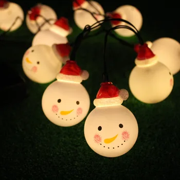 

Snowman Led Fairy String Lights Santa Led Christmas Light Home Garden Indoor Party Wedding Xmas Christmas Decoration Light