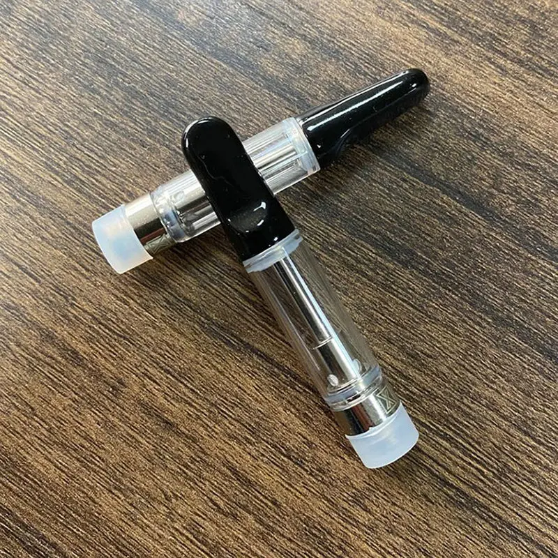 5Pcs Atomizer Tank 0.5ML/1.0ML Vape Ceramic Tip Oil Cartridges Coil vaporizer pen Bamboowoo cartridges for CBD 510 Thread 1.2ohm |