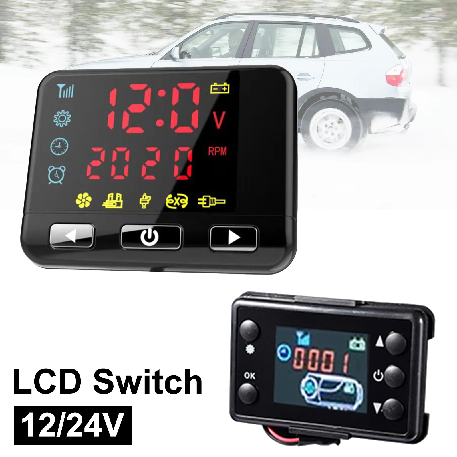 ڵ   Ʈѷ LCD ÷ ġ, ڵ Ʈ  ׼  , 12 V, 24V