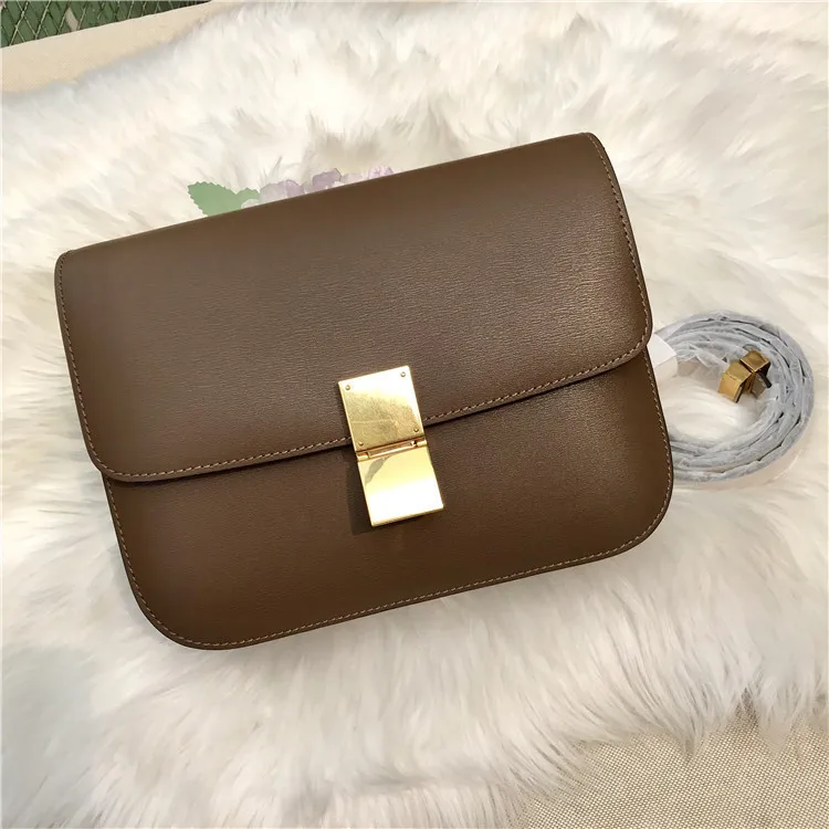 

Genuine Leather Tofu Box 2020 Chao Small Fang Stewardess Single Shoulder Oblique Satchel Female Bag