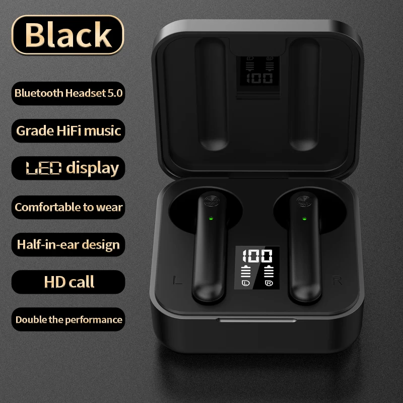 TWS Bluetooth 5 1 наушники G18 беспроводные 9D стерео спортивные водонепроницаемые