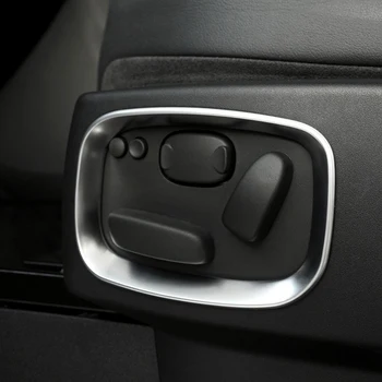 

2pcs For Land Rover LR4 Discovery 4 2010-2016 Car Accessory Chrome Car Side Seat Adjustment Frame Trim