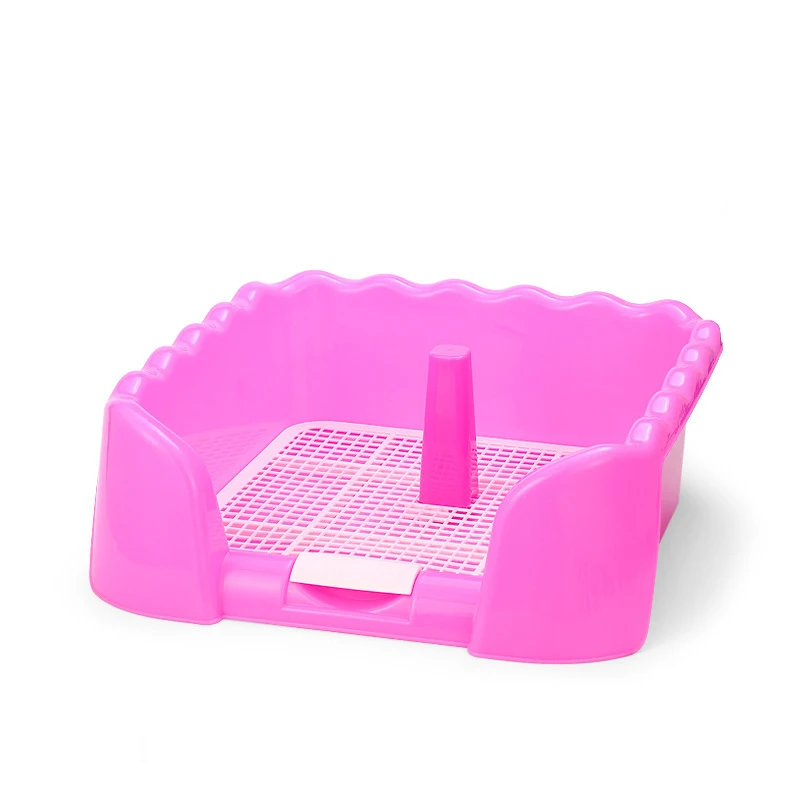 Pet Dog Toilet Fence Puppy Training Pad Holder with Fence Pee Post Small Dog Pet Potty indoor dog toilet