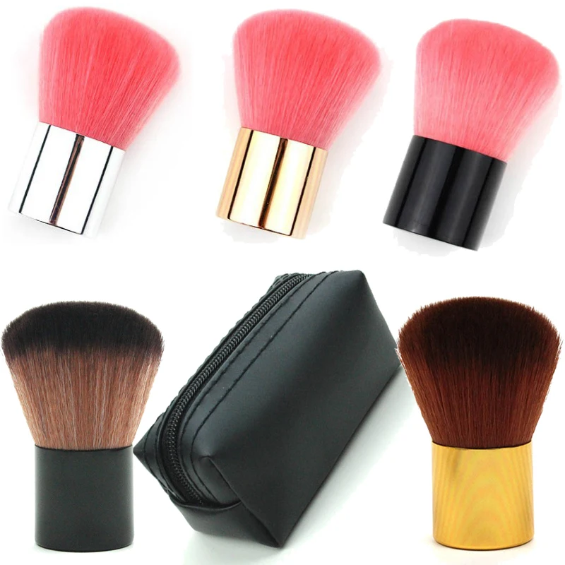 

Facial Makeup Blush Brushes Professional Loose Powder Brush Large Cosmetics Soft Beauty Foundation Make Up Tools Metal Handle