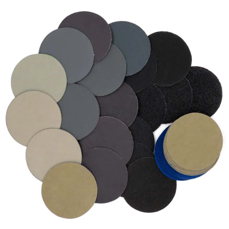100 sheets 2 Inch 50MM Waterproof Sandpaper Hook and Loop Silicon Carbide 60 to 10000 Grits For Car polishing Wet or Dry Sanding sanding discs,sandpaper set,polish sand paper